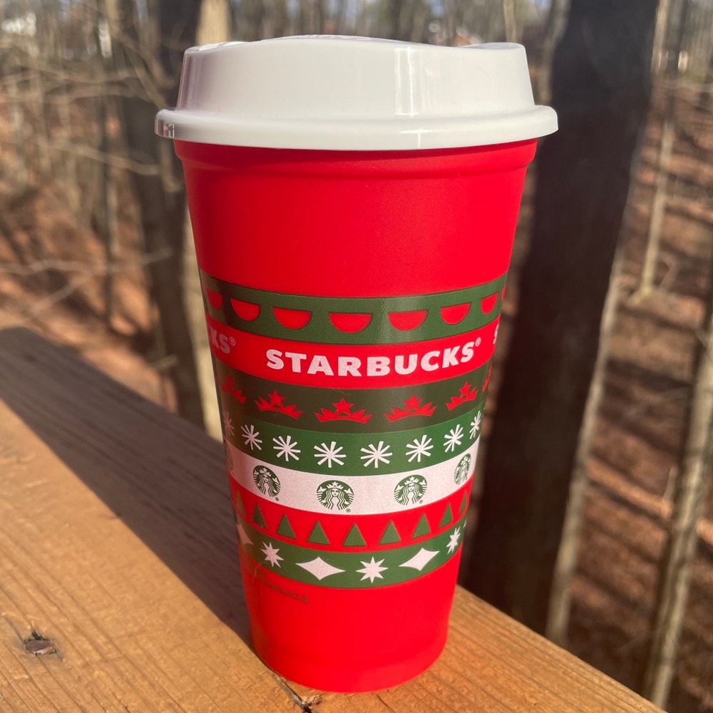 NEW Starbucks Reusable Cup with Lid